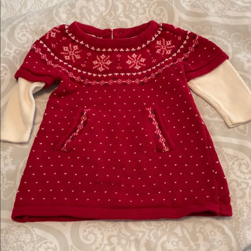 Gymboree Christmas sweater dress